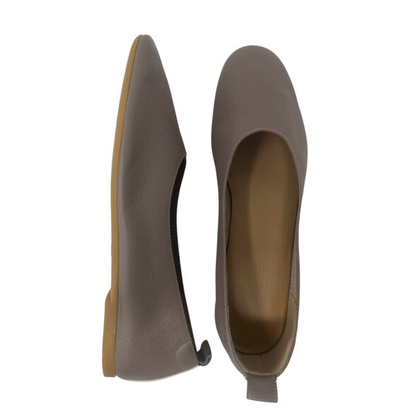 Everlane The Day Glove Mocha Soft Leather Ballet Flats 10 Minimalist Comfort - Picture 1 of 16